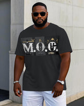 Men's Casual MOC Funny Pattern Printed Fashion Short Sleeve T-shirt